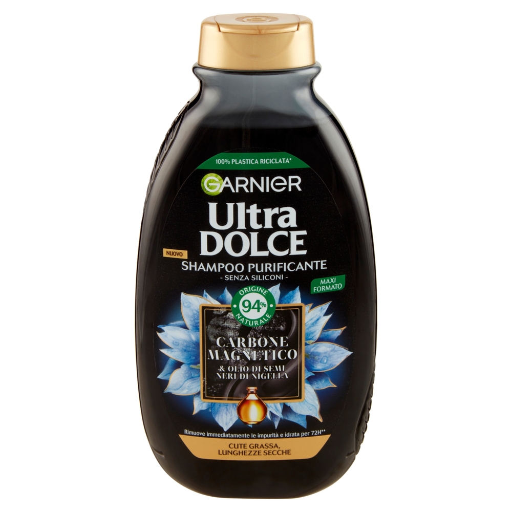 Garnier Ultra Dolce Carbone Magnetico Shampoo Purificante & Idratante 300 ml